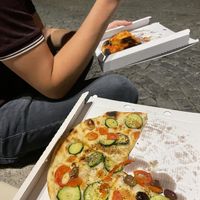   at Trieste Pizza in Rome