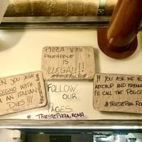 Banter!  at Trieste Pizza in Rome