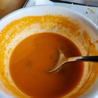 Vegan tomato basil soup delish at Lemon Tree in Boise