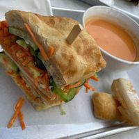 Bahn Mi with side to park soup   at Lemon Tree in Boise