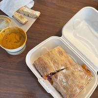 Vegan Rueben and soup  at Lemon Tree in Boise