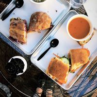 Vegan spread   at Lemon Tree in Boise