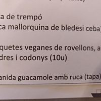 Tapas veganas de temporada at Restaurant Paiolet in Tortosa