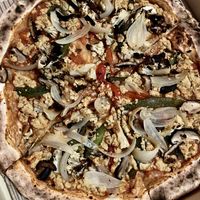 Vegan pizza   at Pizza Luna / Tito's Burritos in Koh Phangan