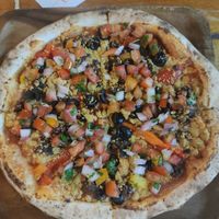 Vegan Mexican pizza (a bit spicy) at Pizza Luna / Tito's Burritos in Koh Phangan