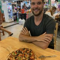 Vegan pizza  at Pizza Luna / Tito's Burritos in Koh Phangan