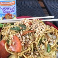 Tofu Peanut Noodle Bowl at Yokozuna Teriyaki in Meridian