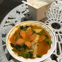 red curry with tofu  at Thai Elephants in Watkins Glen