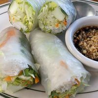 Fresh veggie spring rolls! at Thai Lanna in Fayetteville