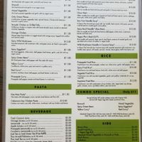 Back menu page 6-10-2018 at My Vegan in Los Angeles