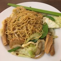 Chicken chow mein at My Vegan in Los Angeles