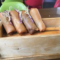 Korean crispy spring rolls (not sure why Korean) at Amrita in Shanghai
