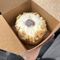 Blueberry cheesecake donut   at Strange Matter Coffee - Downtown in Lansing
