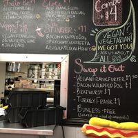 Vegan options on their menu at The Dogfather in San Antonio