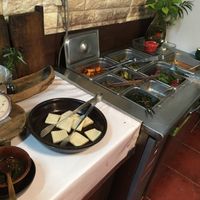 Rice cake and different types of kimchi  at Han Gwa Chae - 한과채 in Seoul