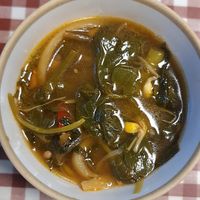 Spicy vegetable soup at Han Gwa Chae - 한과채 in Seoul