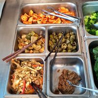 Buffet section with pickles at Han Gwa Chae - 한과채 in Seoul