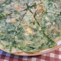 Parae (seaweed) pancake - close-up at Han Gwa Chae - 한과채 in Seoul