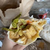 Yum yum tofu wrap- HUGE. Enough for 2  at South Beach Togo & Catering in Nags Head