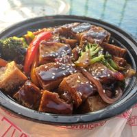 Sesame tofu at South Beach Togo & Catering in Nags Head