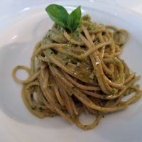 Pistachio pesto pasta at Hotel Ristorante Onda Azzurra in Albisola Superiore