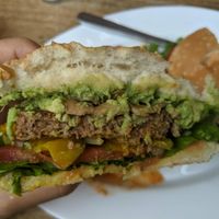 This is the best burger I've had in Ecuador! at Donde Gopal in Quito