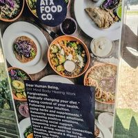 Menu at ATX Food Co in Austin