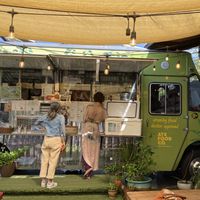 Food truck at ATX Food Co in Austin