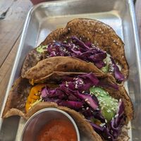 Mushroom taco and squash taco at ATX Food Co in Austin
