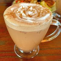 Mexican spiced hot chocolate   at Vida Eatery  in Bakersfield