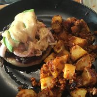 Purepas with soyrizo potatoes at Vida Eatery  in Bakersfield