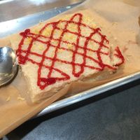 Lemon tart made of TOFU! at Vida Eatery  in Bakersfield