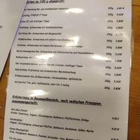 Speisekarte (Tee) at Cafe Im Apfelgarten in Oldsum