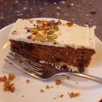 Vegan carrot cake at Melbourne in Lichfield in Lichfield
