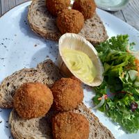 Vegan bitterballen at Het Ruiterhuys in Castricum