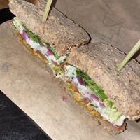 Vegan sandwich  at Het Ruiterhuys in Castricum
