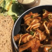 Toast with vegan chicken - this tasted so good (while ago)  at Het Ruiterhuys in Castricum