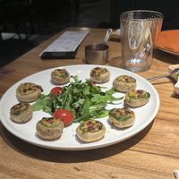 Stuffed mushrooms  at Gung Ho! Pizza in Beijing