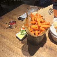Sweet potato friess  at Gung Ho! Pizza in Beijing