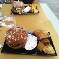 The amazing burgers at Veg Joy in Rome