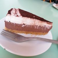 Cheesecake at Veg Joy in Rome