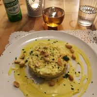 Basmati rice with coconut cream, vegetables and roasted nuts 😋 at Veg Joy in Rome