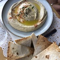 Hummus con piadina croccante  at Veg Joy in Rome