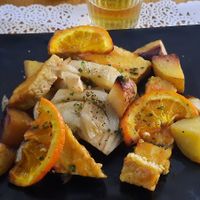 Tempeh all'arancia e finocchio at Veg Joy in Rome