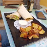 Falafels wrap at Veg Joy in Rome