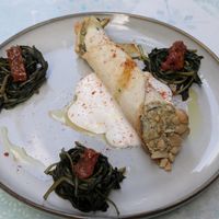 Chicory cream cannoli at Veg Joy in Rome