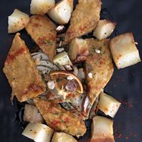 Tempeh all’arancia  at Veg Joy in Rome