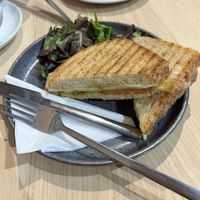 Vegan pesto toastie  at Chococo in Horsham