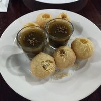 Dahi gol gappe with tamarind chutney at The Leaf in Leederville