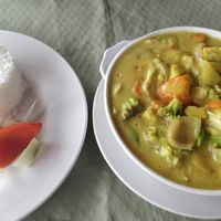 Filipino Vegetable Curry at Oasis Resort Restaurant in Panglao